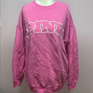 PINK Victoria's Secret Bright Pink Crew Neck Sweater